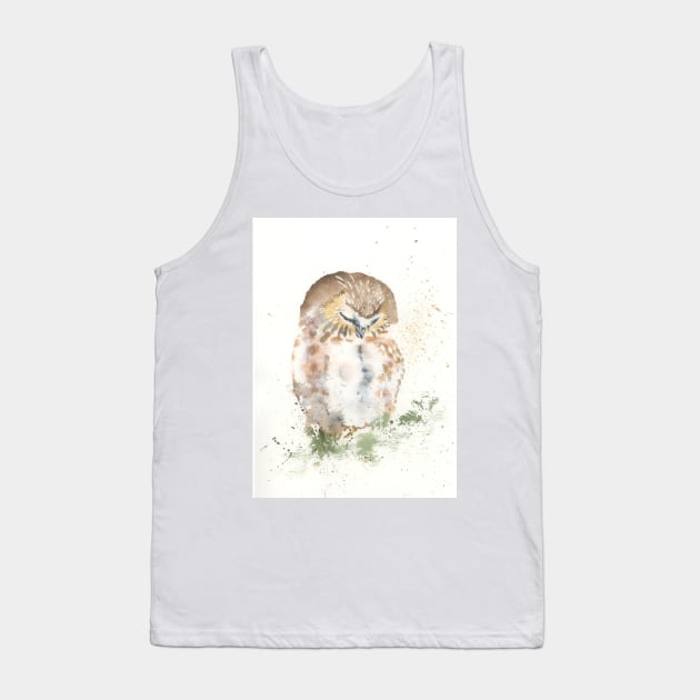 Sleepy Owl Tank Top by CorinneMatus